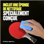 PRO SPIN Kit de Nettoyage en Caoutchouc pour Tennis de Table – 200 ML Nettoyant pour Raquettes de ping-Pong et éponge Inclus | E