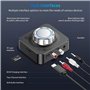 NEUTYPECHIC Recepteur Bluetooth 5.0, Dual RCA 3.5 mm Jack Adaptateur Bluetooth pour Chaine Hi-FI, Recepteur Audio Bluetooth RCA 