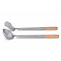 Craft Wok Ensemble louche et spatule avec manche en bois pour woks asiatiques chinois en acier carbone traditionnel / 732W325