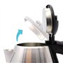 Bouilloire électrique 1,5 litre. Chauffe-eau 1500 W. Théière chauffante. Démontable. Base 360° avec protection surchauffe. Acier