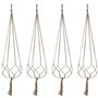 4PCS Suspension Macramé pour Plante