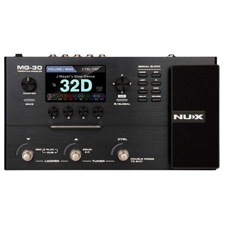 NUX MG30 Multi-Effets Polyvalent - Boîte À Rythmes Et Looper Noir