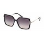 Tom Ford Lunettes de Soleil JOANNA FT 1039 SHINY BLACK/DARK GREY SHADED 59/15/140 femme