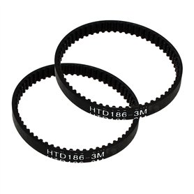 AYBAL Lot de 2 Courroies crantées HTD186-3M compatibles avec Karcher FC3 FC5 Nettoyeur de sols durs X.605-500 pièces de Rechange