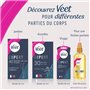 Veet EXPERT - 16 Bandes de Cire Froide Maillot - Peaux Sensibles - Finition Parfaite - Epilation Longue Durée