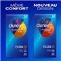 Durex Classic Jeans XL - 36 Préservatifs Fins et Extra Larges pour Homme, Largeur nominale 60mm