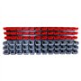 Etagère murale rangement outils - 72 bacs de rangement empilables - 6 panneaux 47,5 X 27,2 X 1,5cm - Rangement Atelier Garage