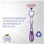 BIC Razors Click 5 Soleil Recharges Rasoir Femme 5 Lames, Bande Lubrifiante Enrichie en Aloe Vera, Boîte de 8 recharges