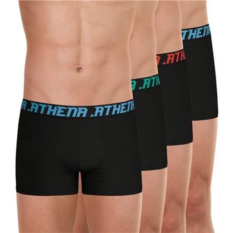 Athena Lot de 4 Boxers Coton Stretch extensibleMy Petit Prix My