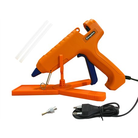 Cléopâtre LOTPOPCMAX-1 Pistolet à colle professionnel - pour Bricolage et Réparations ou Décoration et Artisanat - Inclus 24 rec