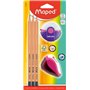 Maped - Kit de démarrage pour élèves en bois certifié FSC - 3 crayons Black'PEPS