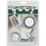 Bosch Accessories 2609256553 Assortiments de 4 brosses: Brosse circulaire/Brosse pinceau/Brosse cylindrique/Brosse boisseau Queu