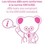 dBb Remond Tétine NN -Nouveau-né- antiaérophagique en silicone, Régulateurs d’air limitent les coliques du nourrisson, Débit rég