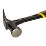 STANLEY FMHT1-51276 Marteau Arrache-Clous Forgé Droit Anti-Vibration 450G - Tête Compacte - Zone De Frappe Plus Large - Grip Ant