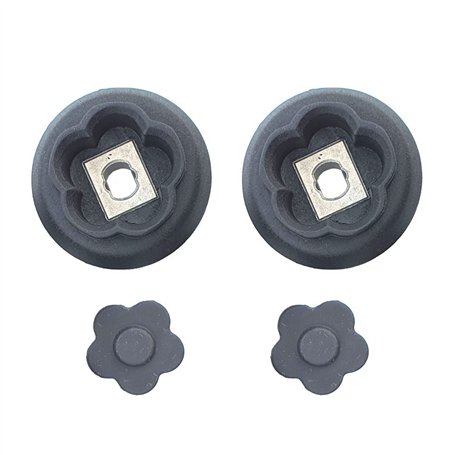 Set de 2 guides de couplage engrenage avec fleurs 5 branches Monsieur Cuisine connect | smart MCC MCS