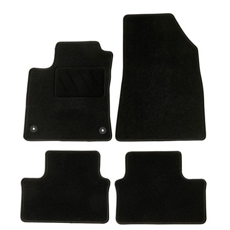 DBS - Tapis de Voiture - sur Mesure pour Clio 5 (dès 2019) - avec Clips de Fixation - Tapis de Sol antidérapant pour Automobile