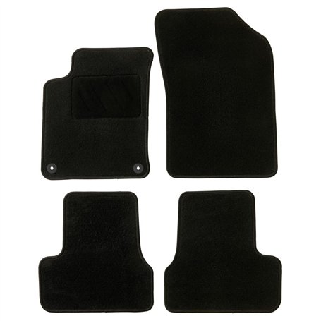 DBS - Tapis de Voiture - sur Mesure pour C3/DS3 (2009-2019) - avec Clips de Fixation - Tapis de Sol antidérapant pour Automobile