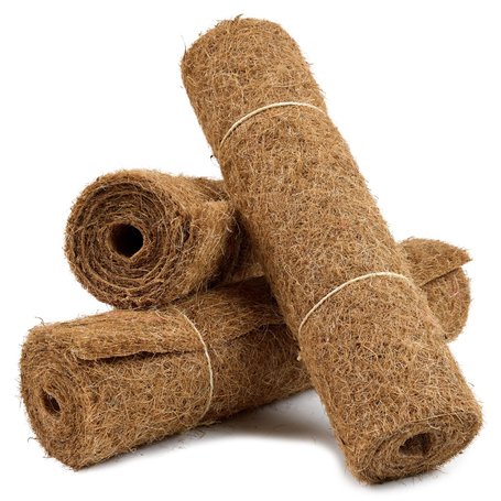La Cordeline Lot 3 Tapis en Fibre de Coco Naturel 40x100 cm 900g/m² - Paillage Plante