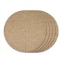La Cordeline Lot 5 Disques de Paillage Naturel 40cm en Feutre de Chanvre 600 g/m² – Protection Contre Les Mauvaises Herbes