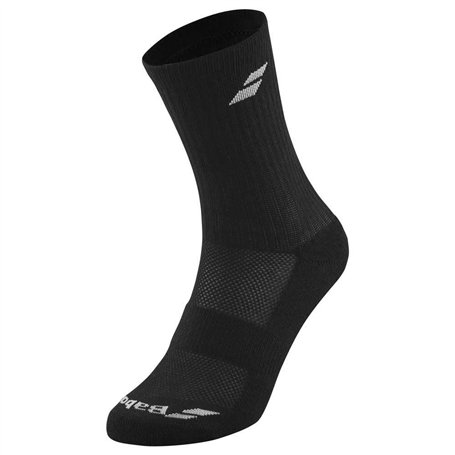 Babolat Lot de 3 paires de chaussettes de tennis 47/50 noir