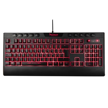 Konix Drakkar Clavier Gaming Filaire Semi-mécanique Niflheim AZERTY - Anti-ghosting 19 Touches - Câble 1