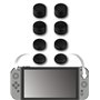 Konix Pack de 8 appuie-pouces pour joysticks manettes Joy-Con Nintendo Switch 2 - Hauteur ajutable - Noir
