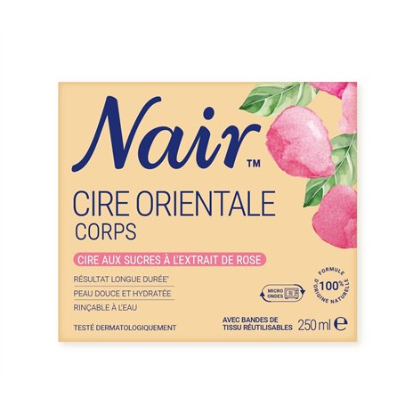 Nair Cire aux sucre méthode orientale – Kit d'épilation pour femmes
