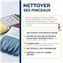 STARWAX - Nettoyant rénovateur pinceaux, rouleaux et outils. Efficace même sur pinceau sec. Efficace pour le nettoyage des tache