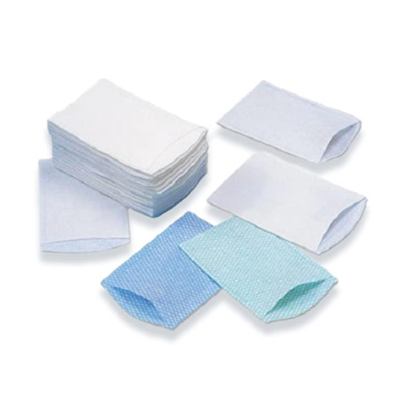 50 x Gant de Toilette jetable en Non-tissé Molletoné Épais Blanc - 23 x 15 cm - 80 g/m²