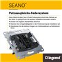 LEGRAND, SEANO 765089 Prise de données RJ11 + RJ45 Cat.6 UTP avec connecteur RJ11 pour téléphone et connexion de données (RJ45,