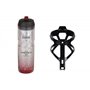 ZEFAL Pack Arctica 75 Argent-Rouge et Pulse B2 Noir - Pack Hydratation avec Bidon Vélo Isotherme et Porte Bidon Velo - Porte Gou
