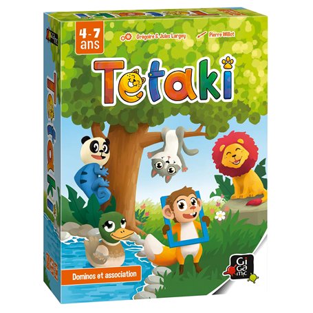 GIGAMIC - TETAKI - Un Jeu de Dominos Mignon et mâlin - A partir de 4 Ans!
