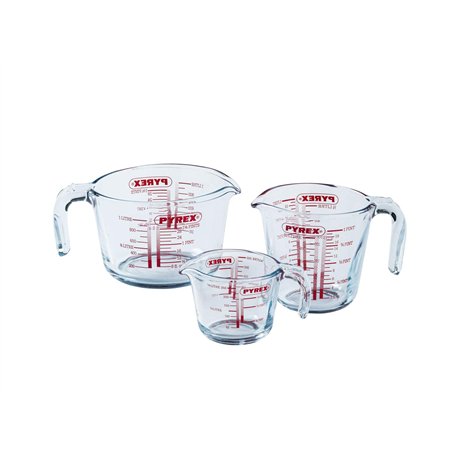Pyrex - Lot de 3 Brocs Mesureur 0