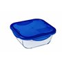 Pyrex Cook & Go - Lot de 7 Boîtes avec Couvercles Hermétiques - Tailles et Formes Différentes - Verre Borosilicate - Compatible 