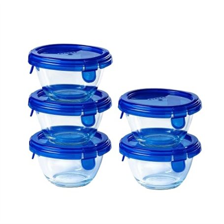 Pyrex Cook & Go - Lot de 5 LunchBox Rondes - 0