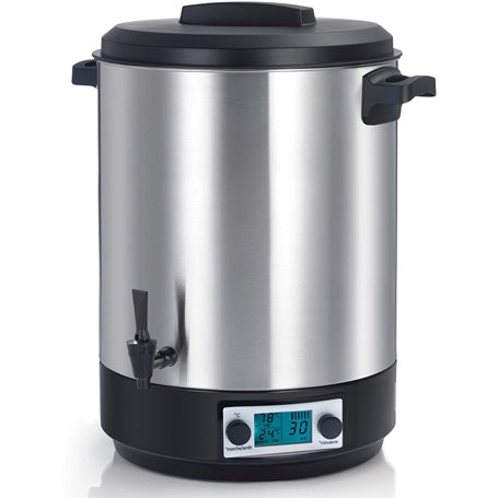 Stérilisateur De Bocaux Électrique Cuve Inox Avec Écran Lcd Robinet Et Minuteur 45l 2500w - KCPST45XXL.LCD