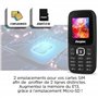 Energizer - Mobile E13- Téléphone Portable 2G - sans Chargeur - Double Sim - Débloqué - Batterie 1000mAh - Clavier AR