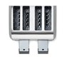 Livoo - Grille-pain 4 fentes DOD197 - fente large de 3 cm, 1500-1700 W, 3 fonctions, 2 thermostats indépendants réglables (7 niv