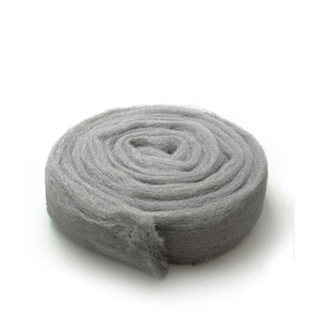 Paille de Fer n° 000 – Rouleau de 200g de Laine d’Acier – Grade Fort Idéal pour les Travaux de Ponçage et les Bois Durs