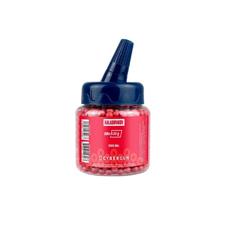 CyberGun Consommable Airsoft/Verseur 1000 Billes Rouges 6mm-0