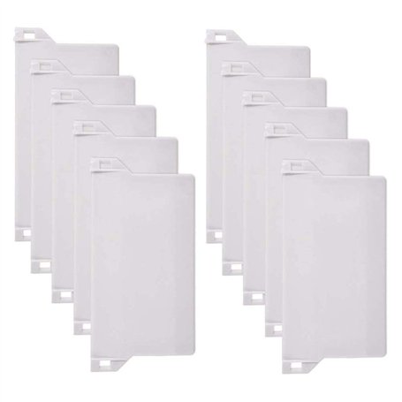 ProLeo Lot de 10 rideaux à lamelles - Plaque de lestage - Accessoire de rechange - Poids pour stores verticaux - Poids : 89 mm (