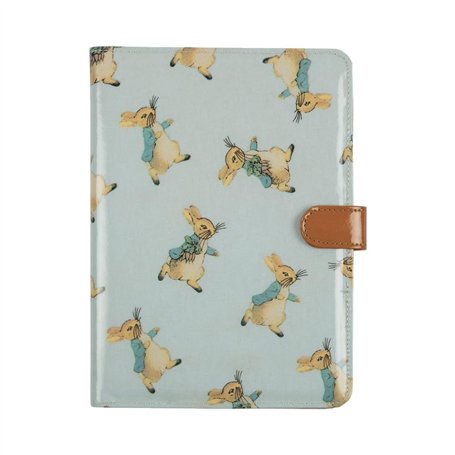 PETIT JOUR - Protège Carnet De Santé Pour Enfant - Pochettes Intérieures - Fabriqué En Toile Cirée - Motifs Famille Pierre Lapin
