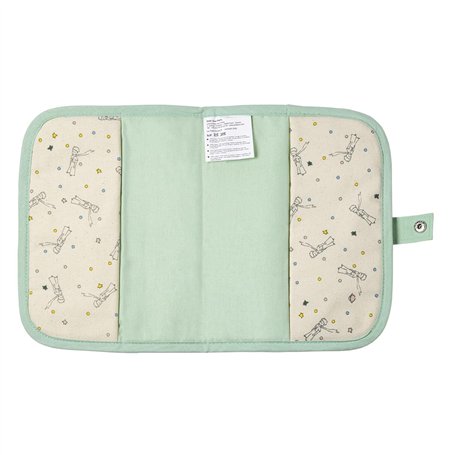 LE PETIT PRINCE - PROTEGE CARNET DE SANTE - COTON - VERT - 17 x 23