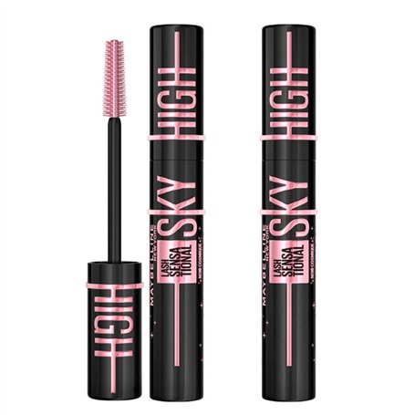 Maybelline New York Sky High Mascara Volumateur et Allongeant Couleur Cosmic Black avec Brosse Flexible pour Cils Longs Définis