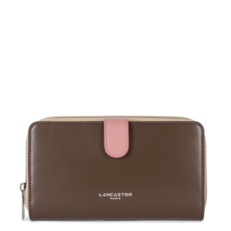 LANCASTER Compagnon Dos à Dos - Smooth Marron - Rose Antic - Nude