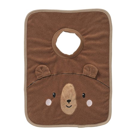 VERTBAUDET Grand bavoir à enfiler ourson TU