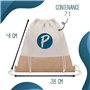 Planetee Sac à dos toile et jute Petit Bazar d'un Kenzo d'amour | Sac de Sport et Gym avec cordelettes | Idée Cadeau Collègue No