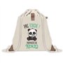 Planetee Sac à dos avec pochette Kenzo Pas Touche Panda | Sac de Sport et Gym avec cordelettes en Toile | Idée Cadeau Collègue N