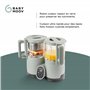 Babymoov Robot Cuiseur Bébé Nutribaby Glass - Bols en Verre - 4 en 1 Mixeur Cuiseur Vapeur, Grande Contenance 1,9L, Cuisson Sain