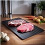 FISHTEC Plateau de Décongélation - Plaque Décongélation Rapide - Planche pour Viande et Dégivrage des Aliments Congelés - sans E